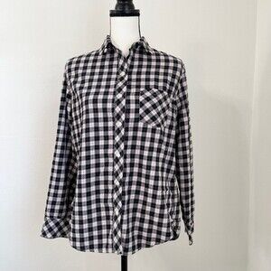 Victoria Secret Plaid Long Sleeve Shirt. Size S.